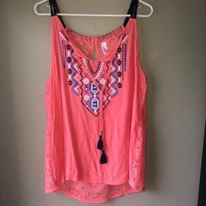 Fancy tank top with braided straps